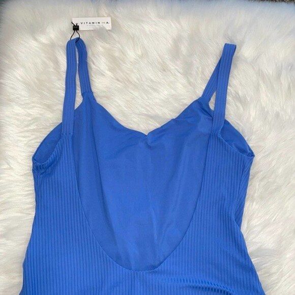 Vitamin A Womens Size 14 DD Mediterranean Blue Leah Sis One-piece Bathing Suit - Picture 6 of 9